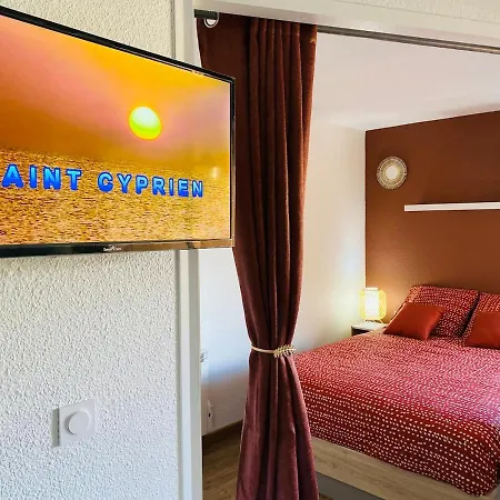 Agreable Avec Loggia, Wifi & Parking Proche アパート *